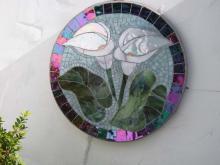 Calla Lily mosaic Calla Lily glass mosaic