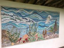 Mulranny beach shelter mosaic