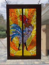 gog mosaic, rooster art